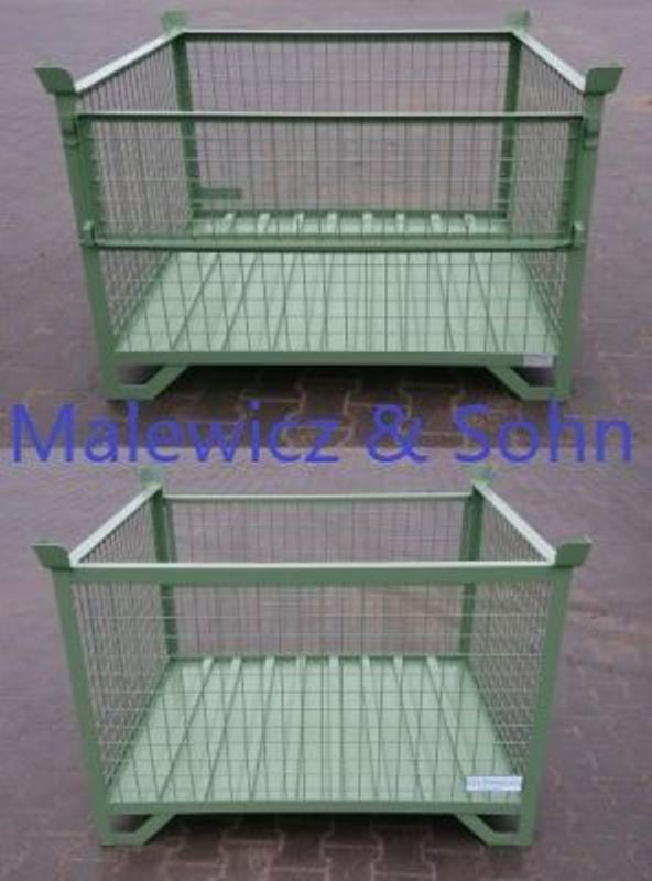 Gitterbehälter mit Klappe