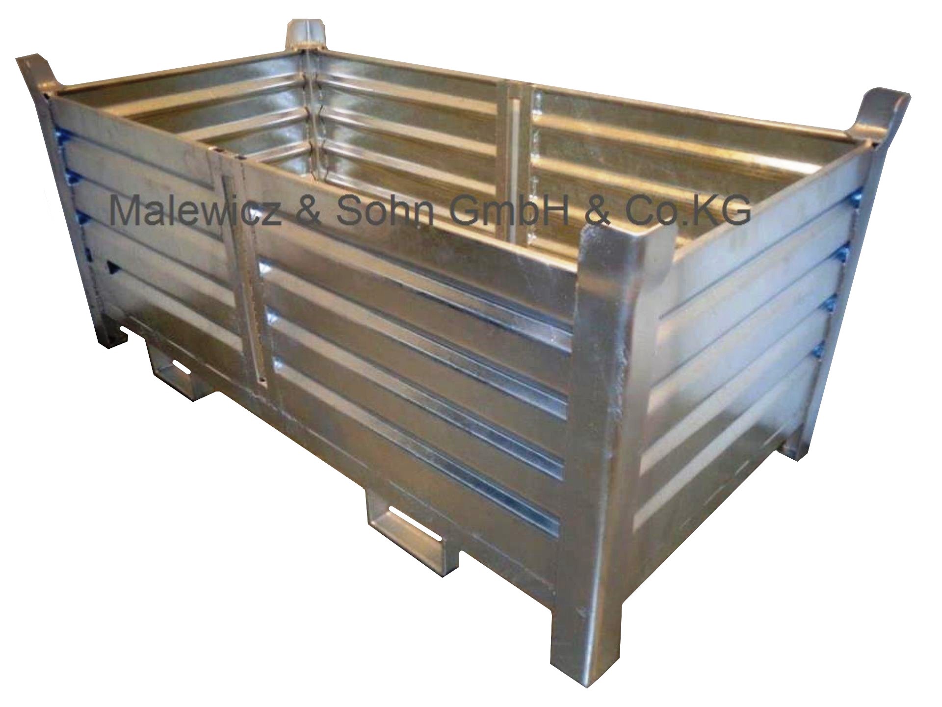 Lagerbehälter mit Sichtschlitzen