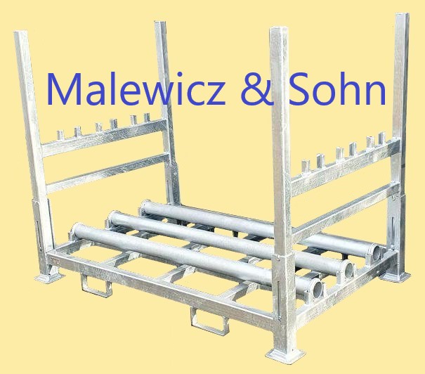 Rollengestell für max. 3 Rollen mit Magazin klappbar 