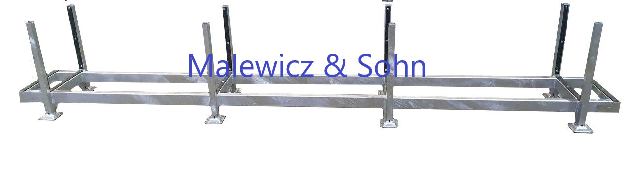 Langgutgestelle mit gummierten Bodenstreben