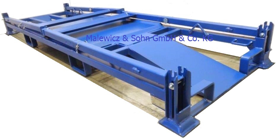 Motorradtransportgestell mit Ölwanne