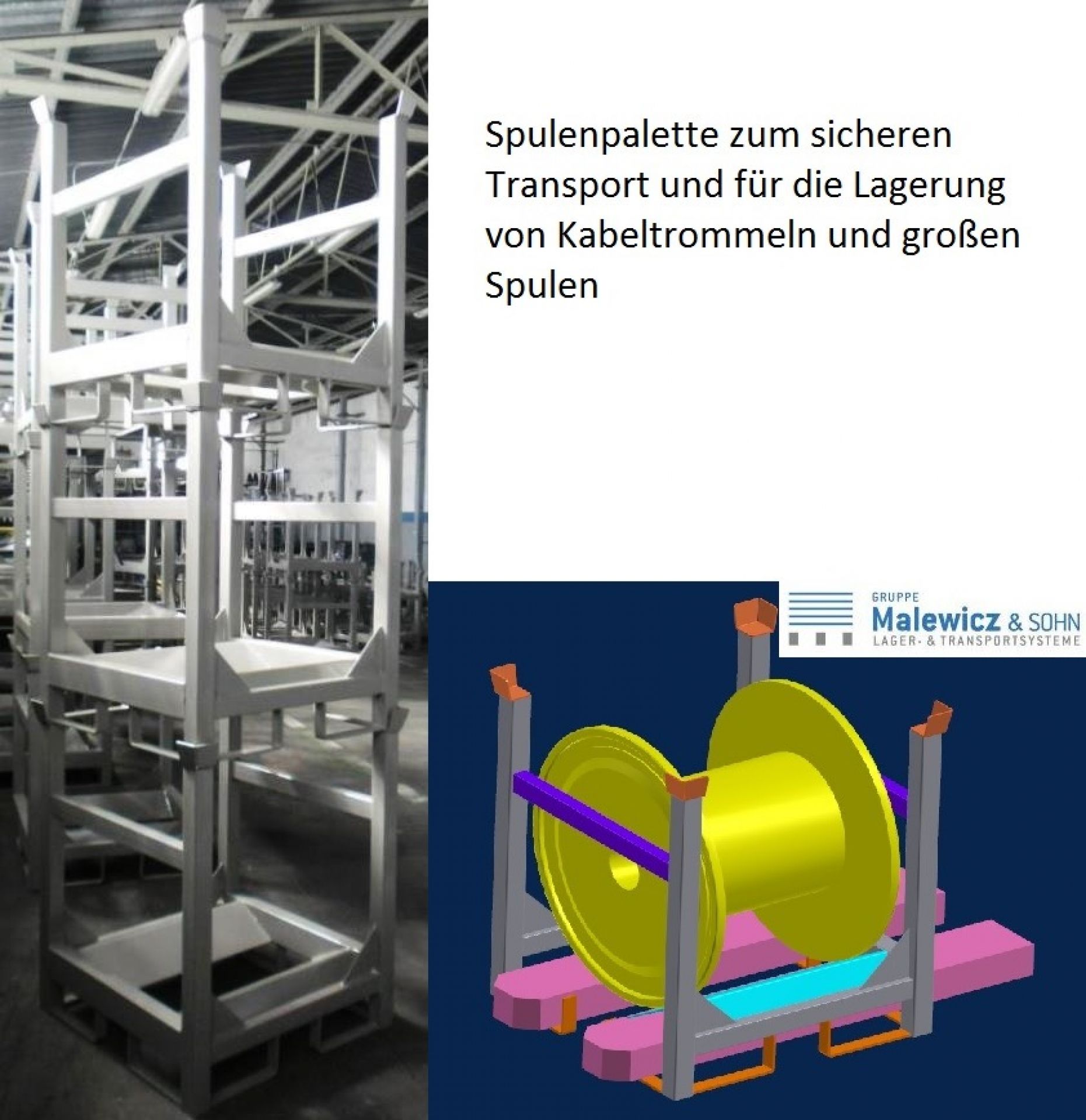 Spulengestelle für Kabeltrommel