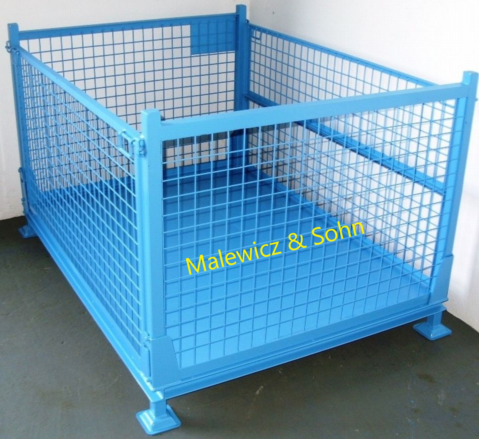 Gitterbox faltbar halbe Klappe Langseite