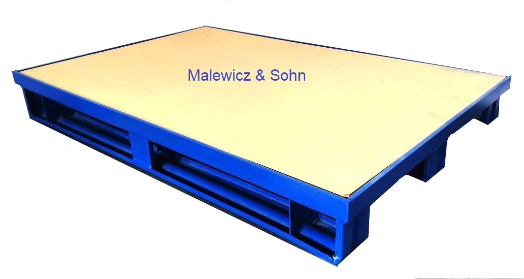 Stahlpalette mit Rand und MDF-Platte