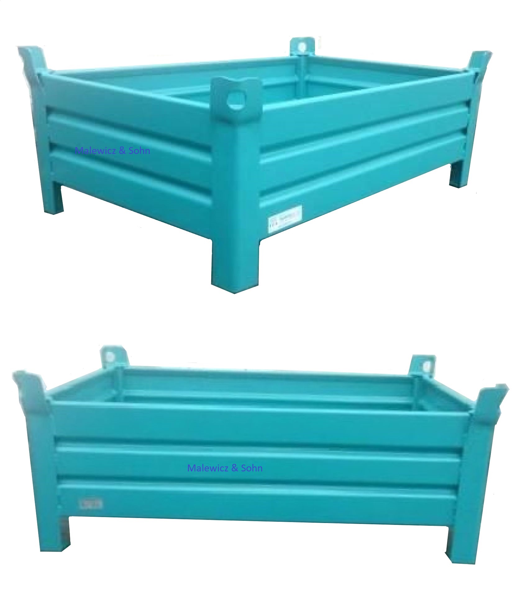 Lagerbehälter kranbar aus Sickenblech