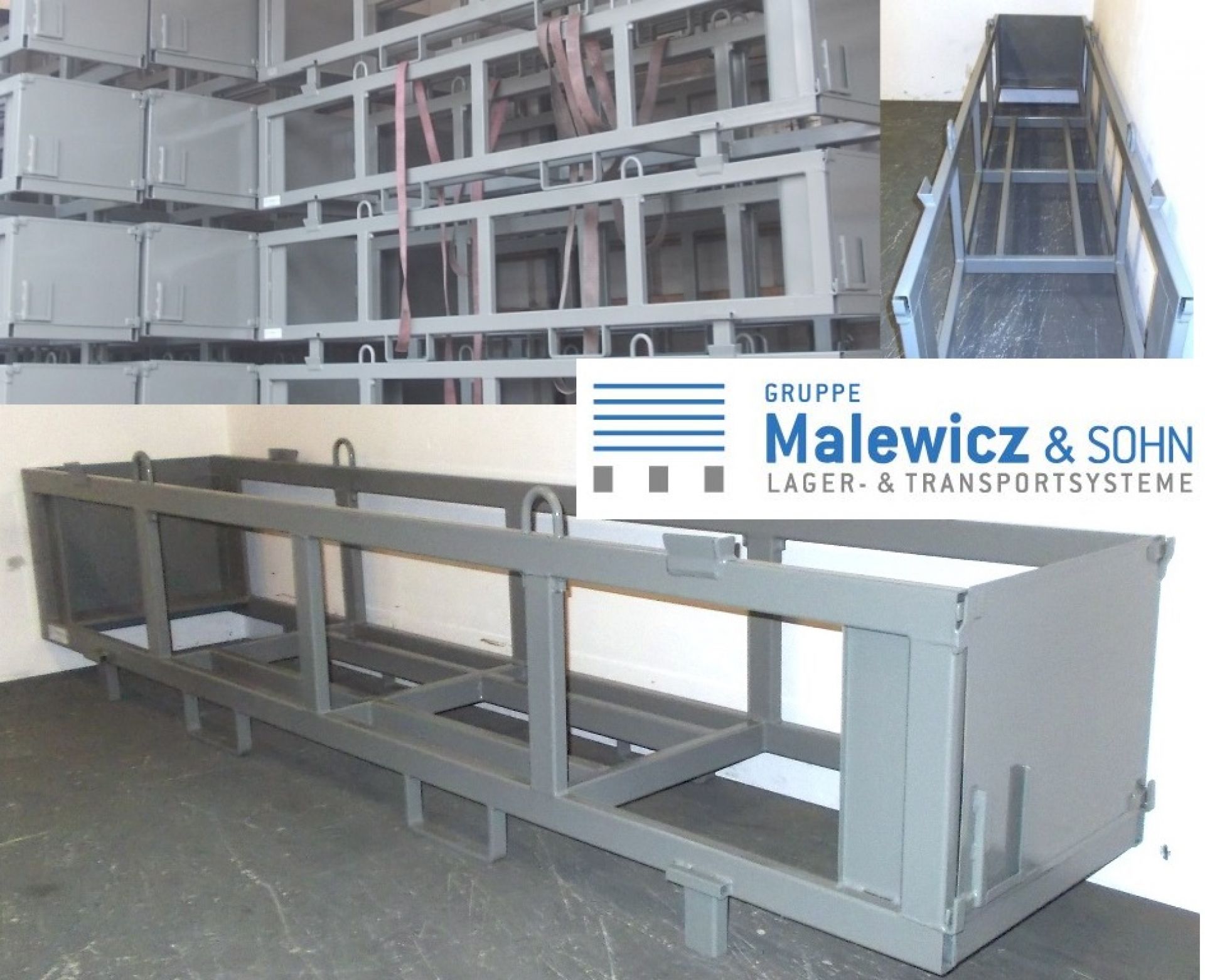 Langgutpalette für Rohre