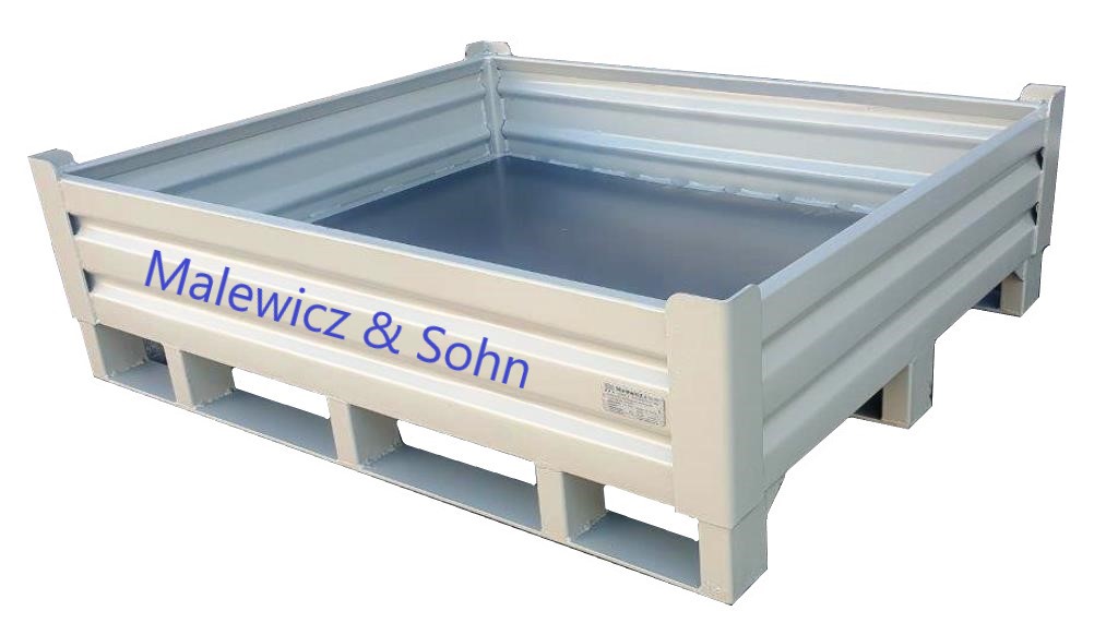 Blechbehälter niedrig