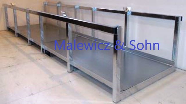 Langgutpalette mit Verlängerungen seitlich