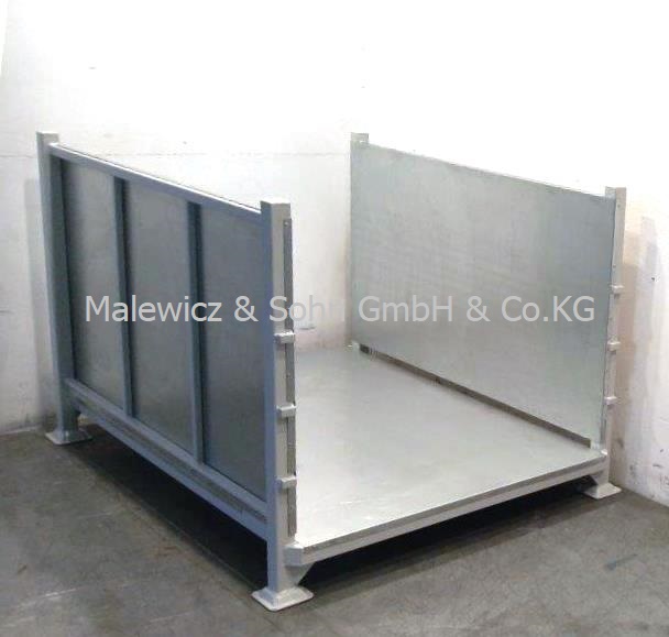 Textilbehälter mit zwei Böden starr