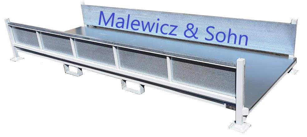 Textilbehälter 3000 mm lang starre Ausführung