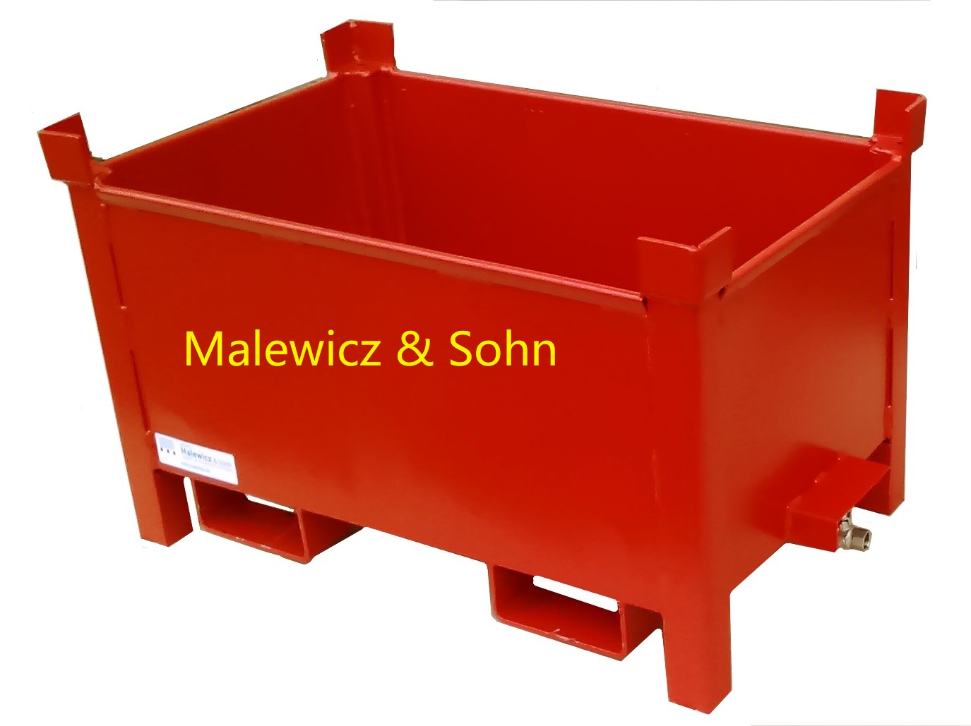 Blechbehälter öldicht mit Ablasshahn