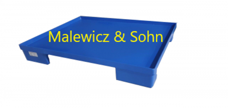 Stahlpalette mit Poolfuß Glattblechboden