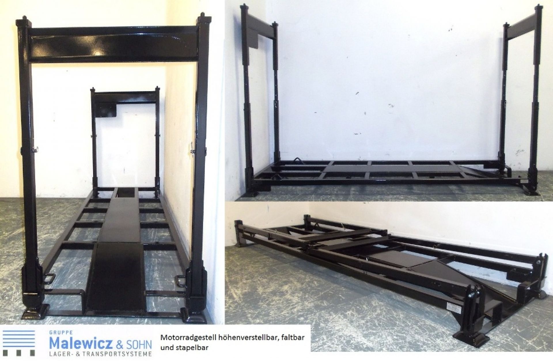 Motorradtransportgestell höhenverstellbar schmal