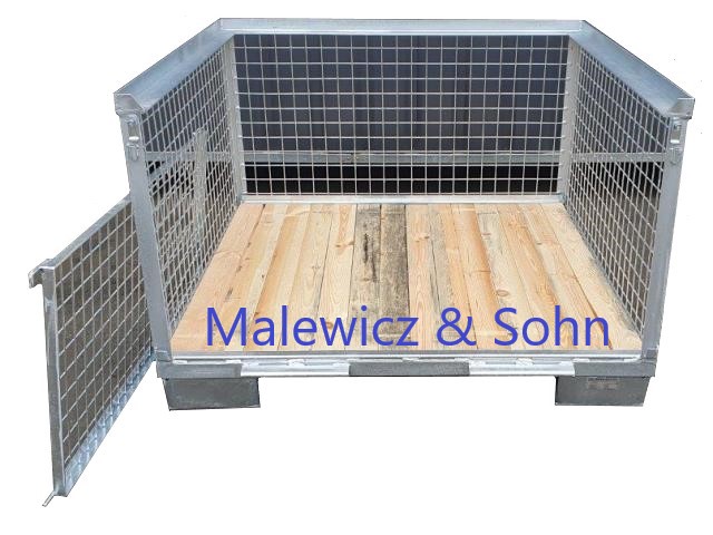 Gitterbox mit Holzboden