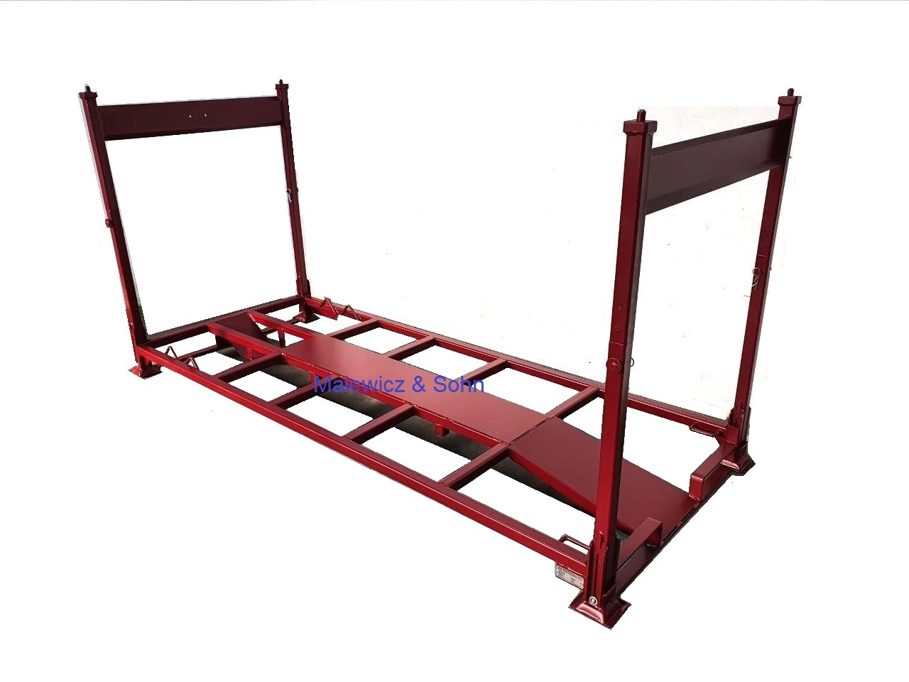 Motorradtransportgestell höhenverstell- und faltbar rot