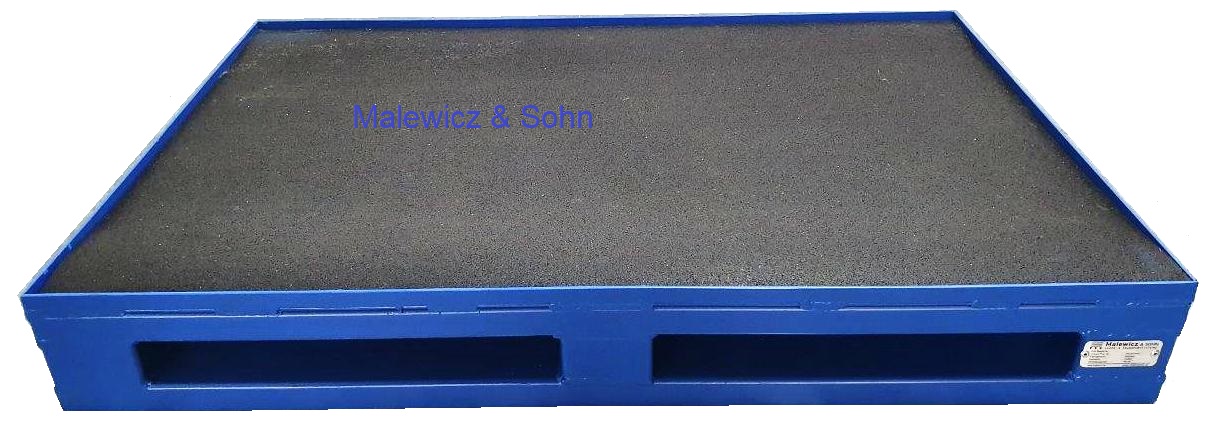 Schwerlastpalette mit Rand Antirutschmatte 4 t