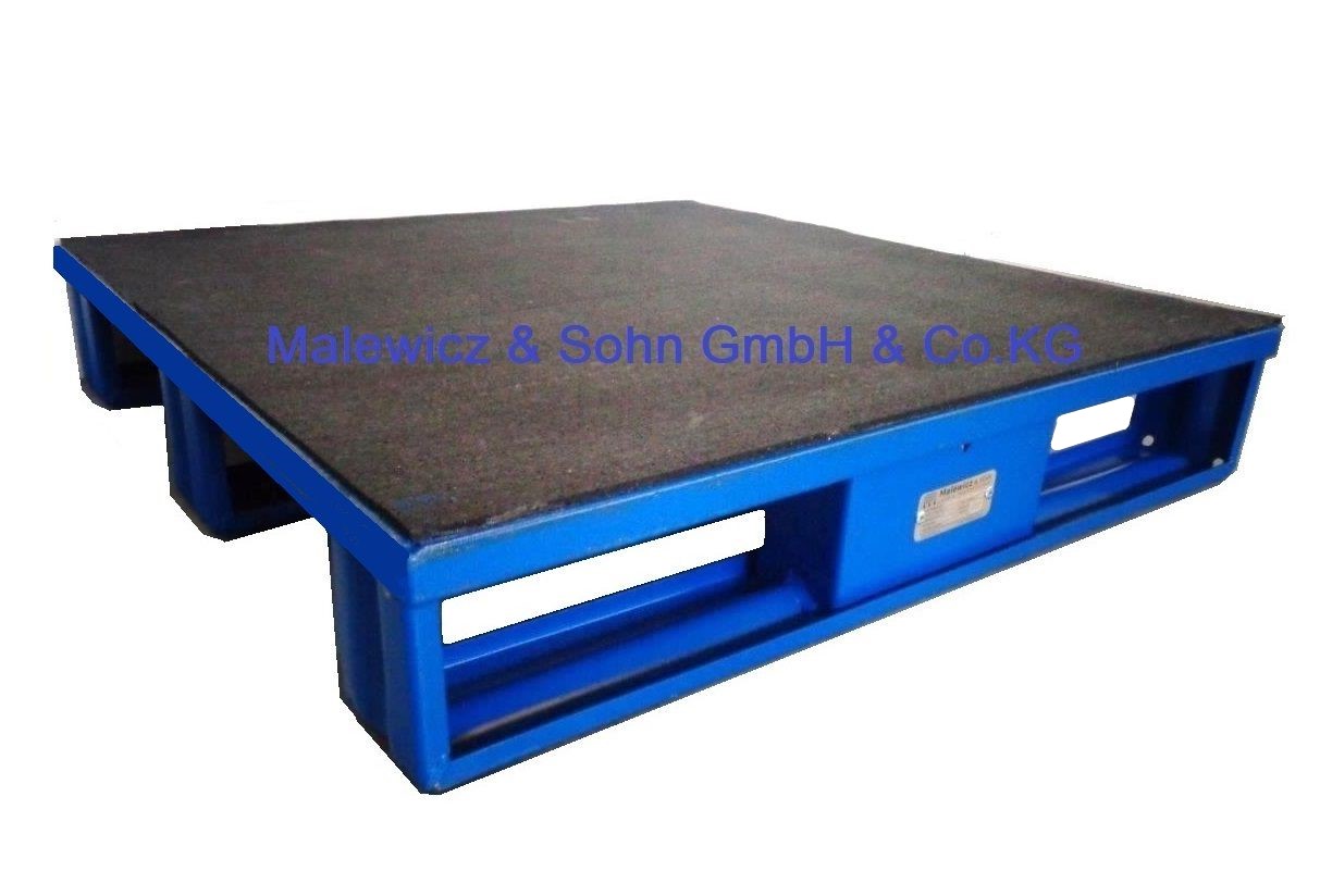 Stahlpalette bis 3 t Kufen mit Gummiauflage