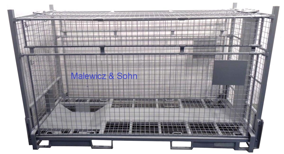 Motorradtransportgestell vergittert RAL 7040 