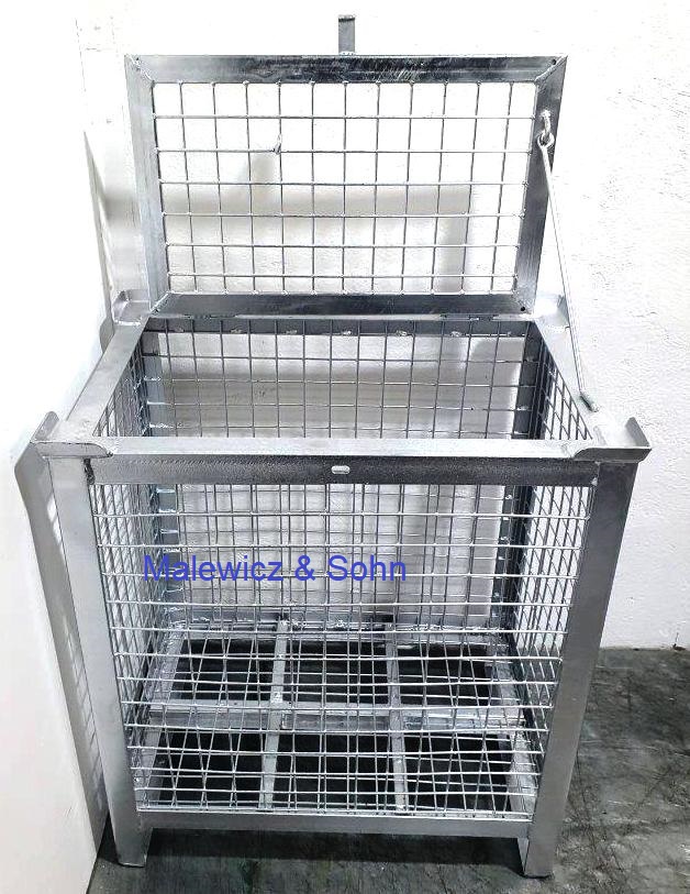 Gitterboxen starr mit Deckel abschließbar 