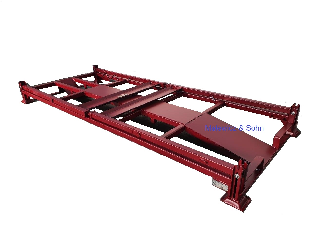 Motorradtransportgestell höhenverstell- und faltbar rot