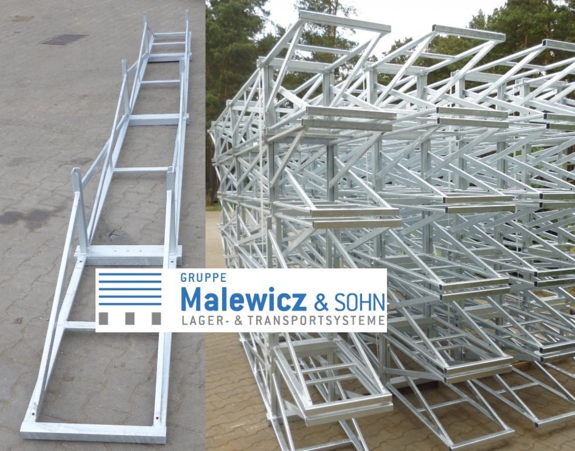 Langgutpalette 6,05 m stapelbar