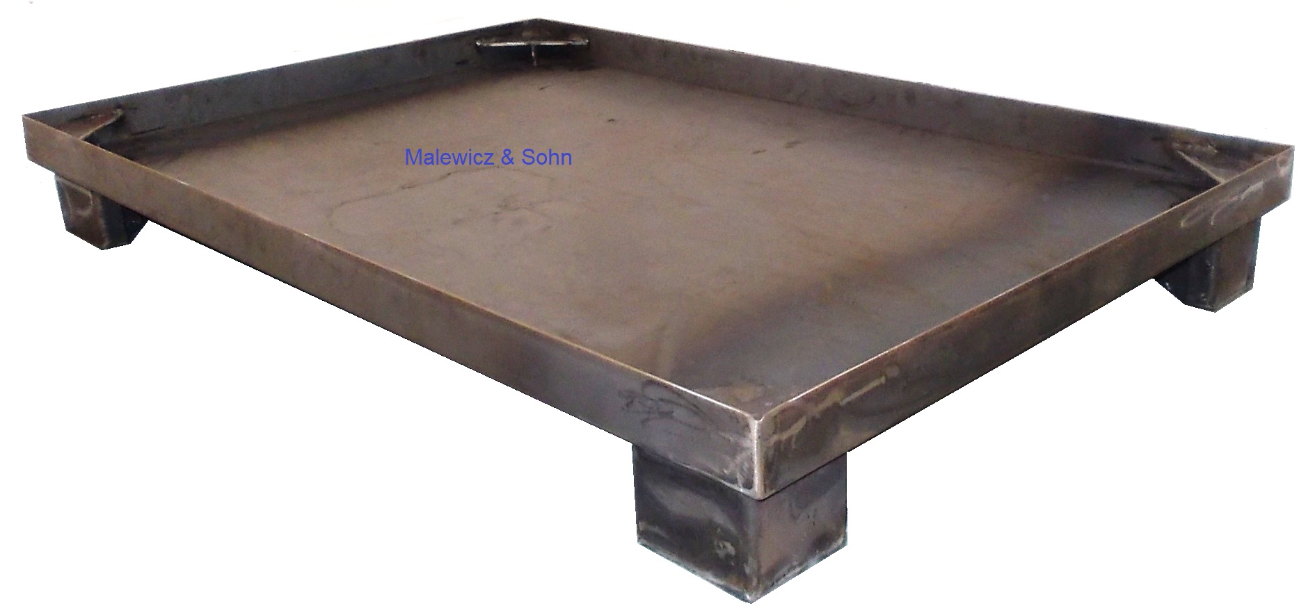 Stahlpalette mit Rand öl und wasserdicht