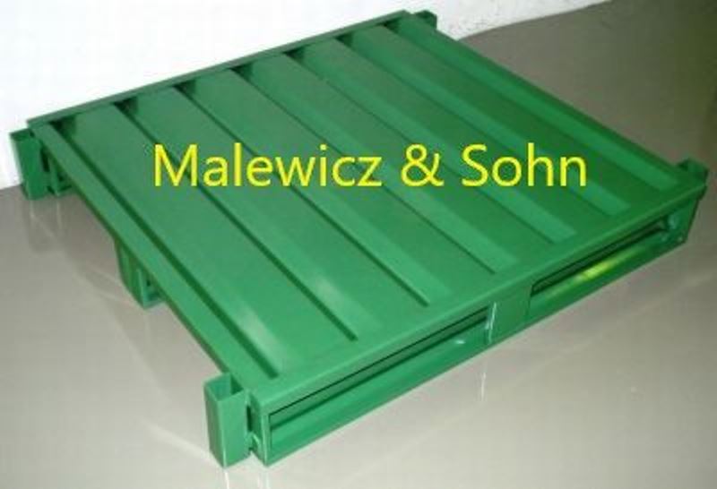 Stahlpalette drei Kufen Pfosten für Rungen