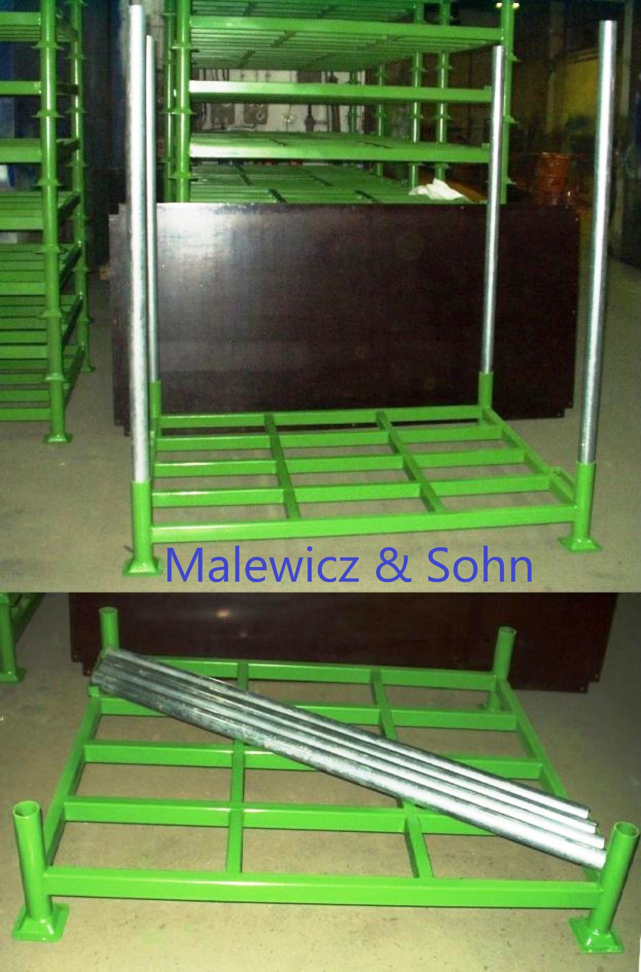 Rungengestell mit Ablage