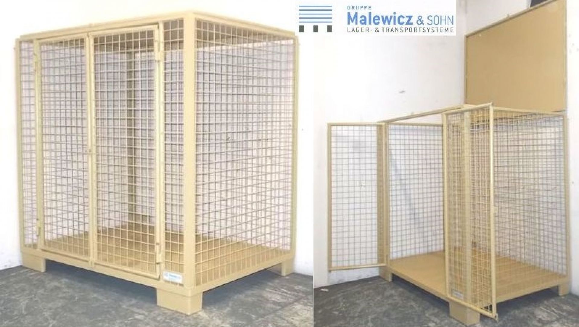 Gitterbehälter Türen und Deckel