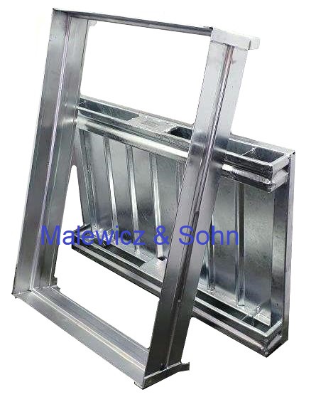 Stahlpalette mit Aufsatzrahmen 