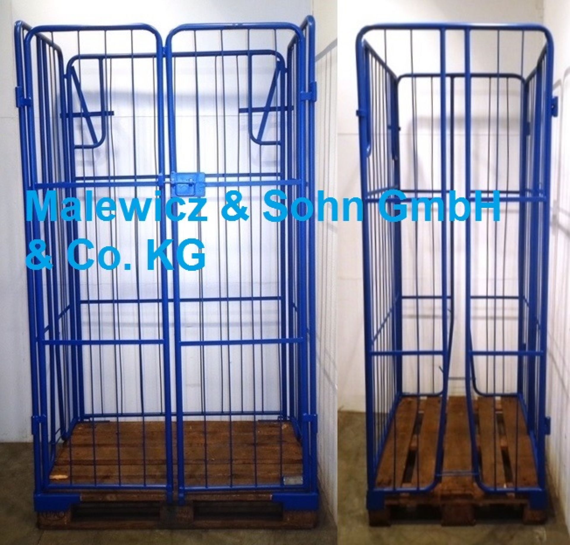 Rohrbügelpalette mit Türe